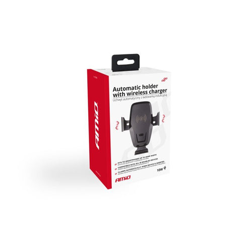 Suport telefon mobil cu ventuza brat reglabil incarcare Wireless Qi inductiva pentru iPhone si Samsung